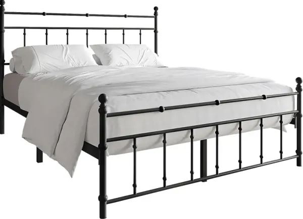 Griffincast Black King Bed