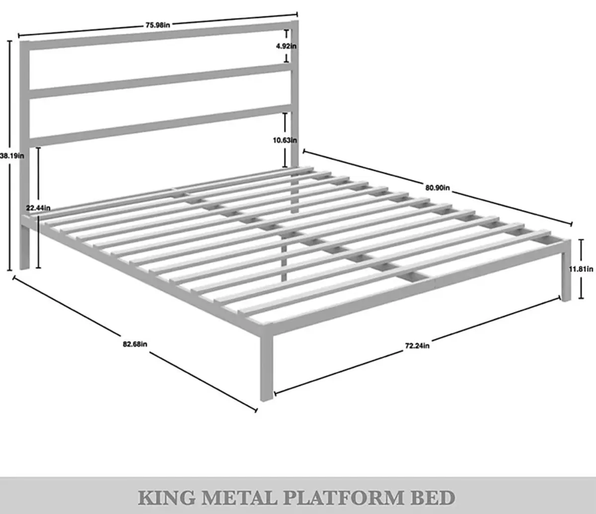 Mazefruit Brown King Bed