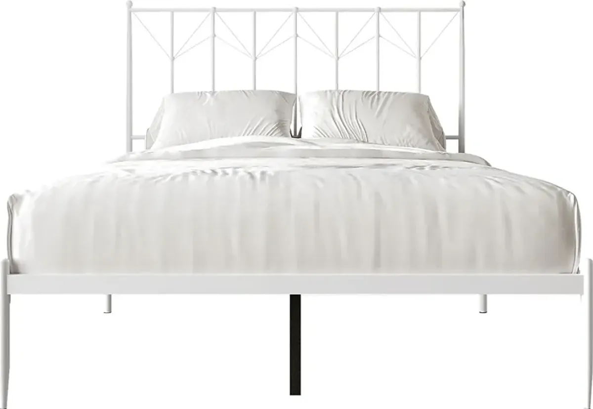 Yewair White King Bed