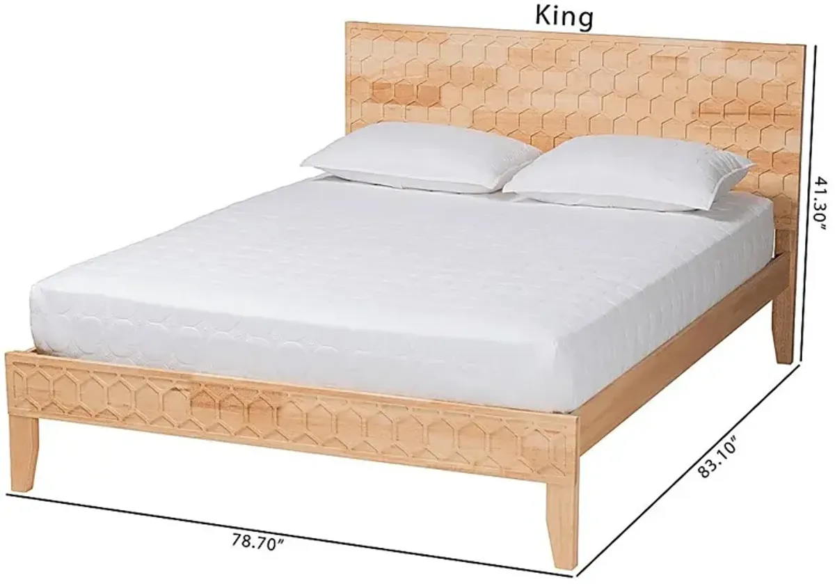 Mosholder Brown King Bed