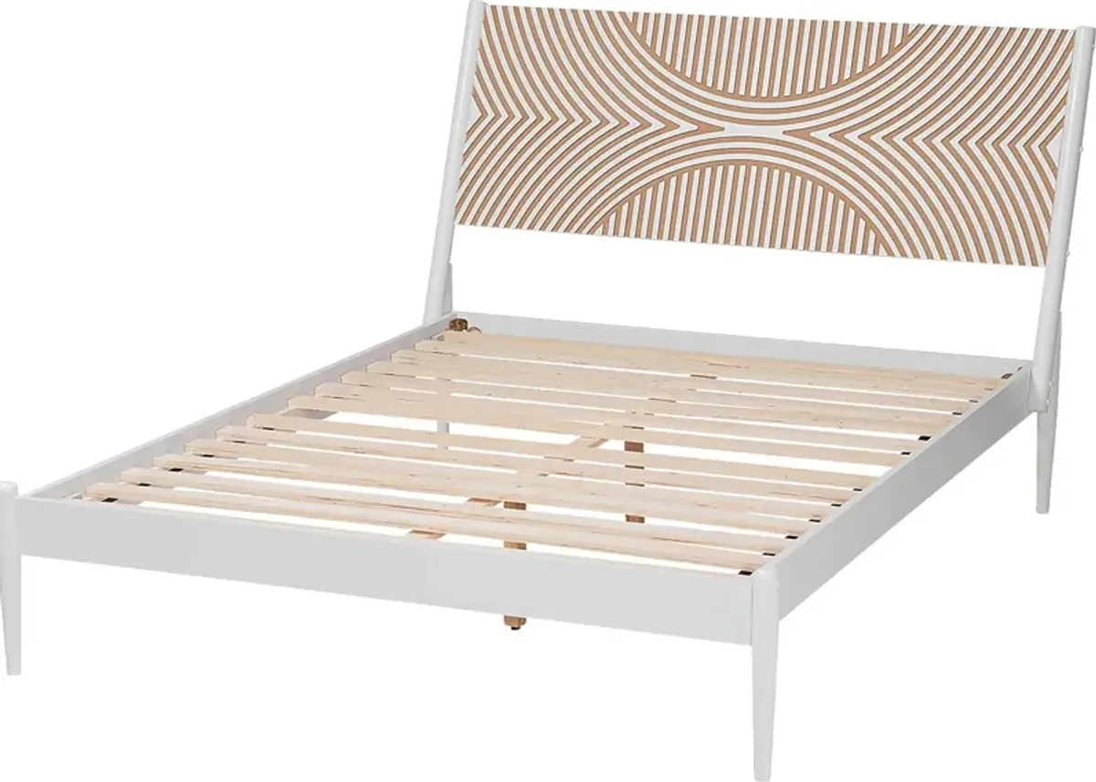 Naugle White King Bed