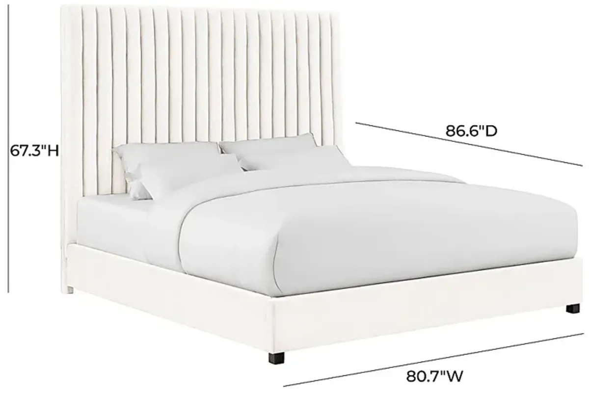 Beechbank White King Bed