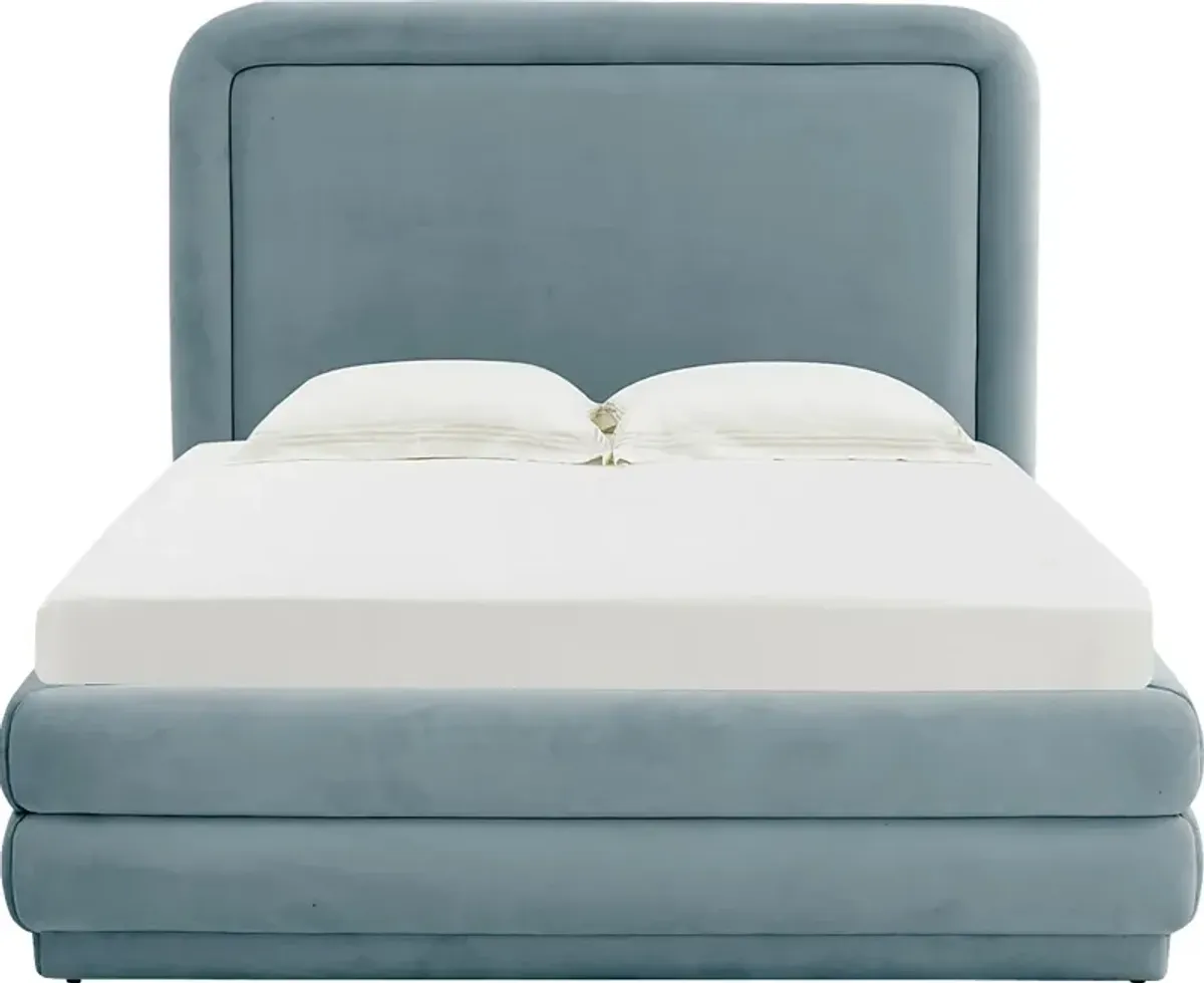 Angelwing Blue King Bed