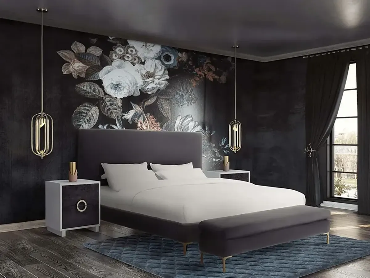 Delora Anne Gray King Bed