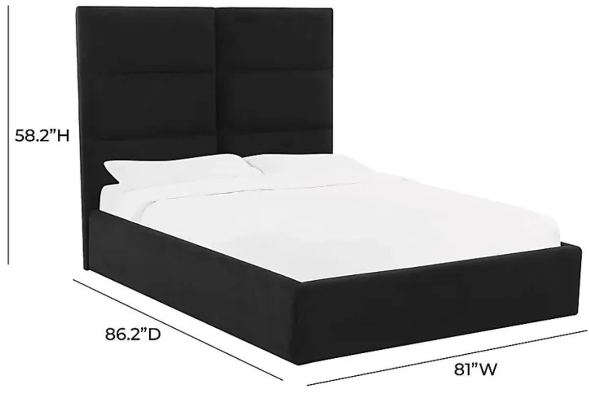 Arliss Black King Bed