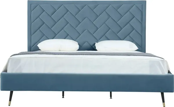 Bevra Blue King Bed