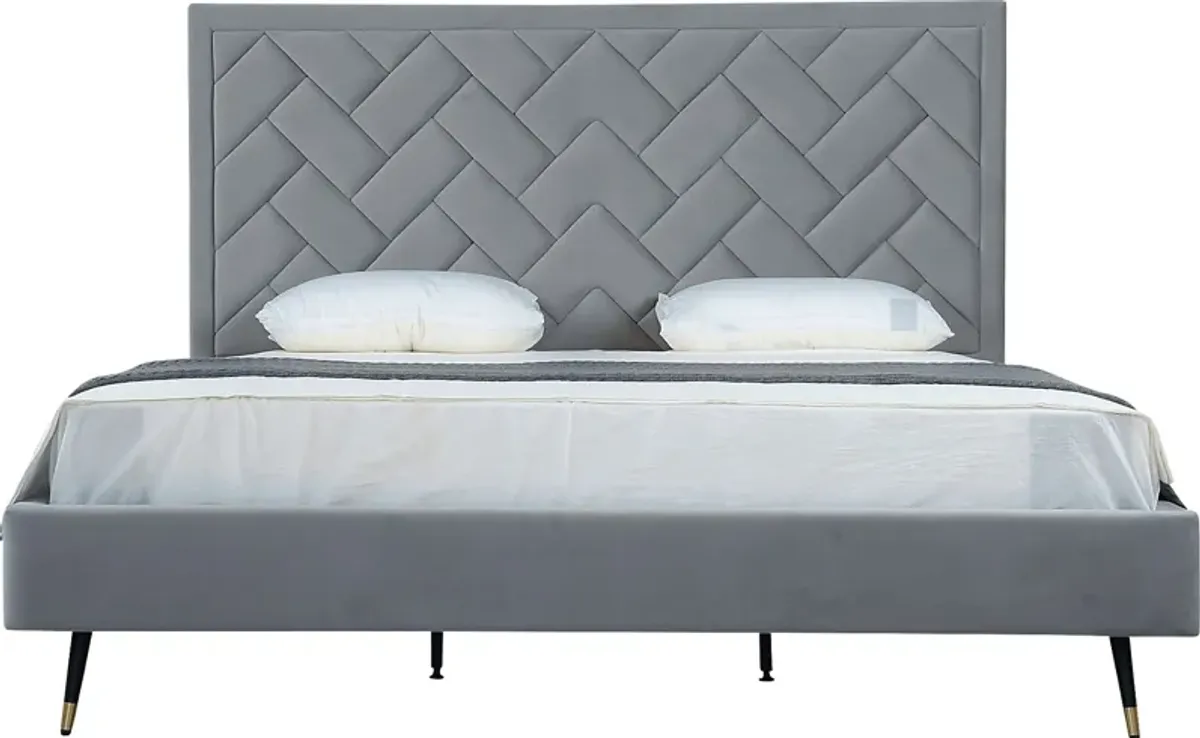 Bevra Gray King Bed