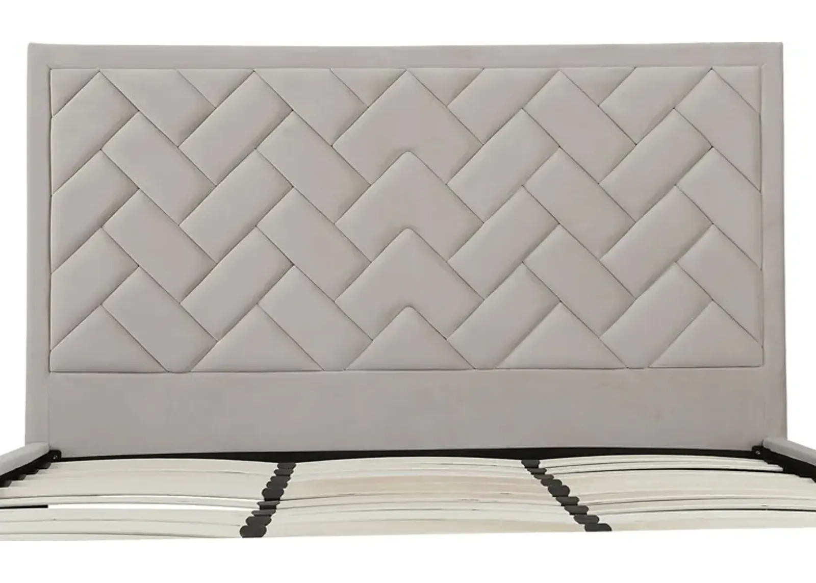 Bevra Light Gray King Bed