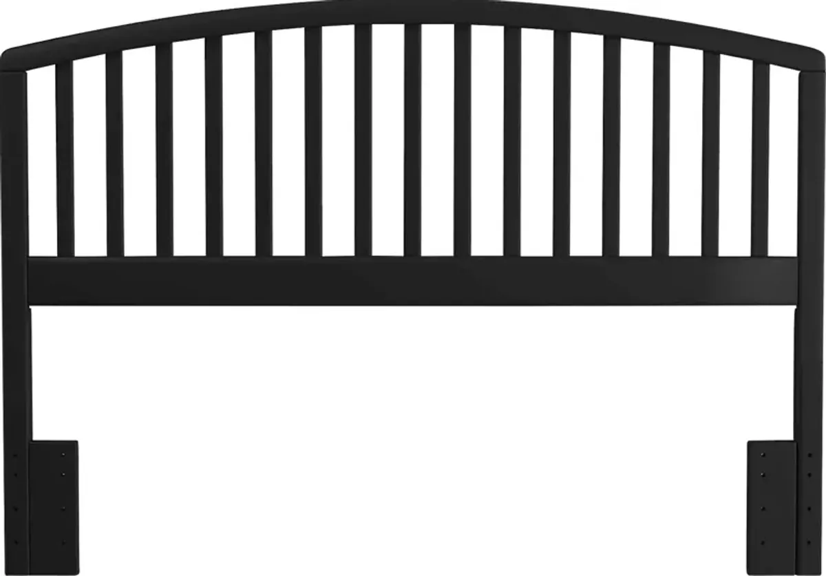 Daniva Black Full/Queen Headboard