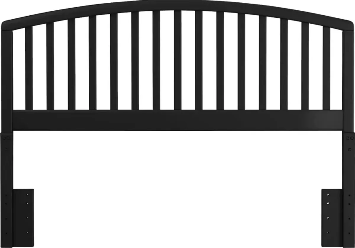 Daniva Black Full/Queen Headboard