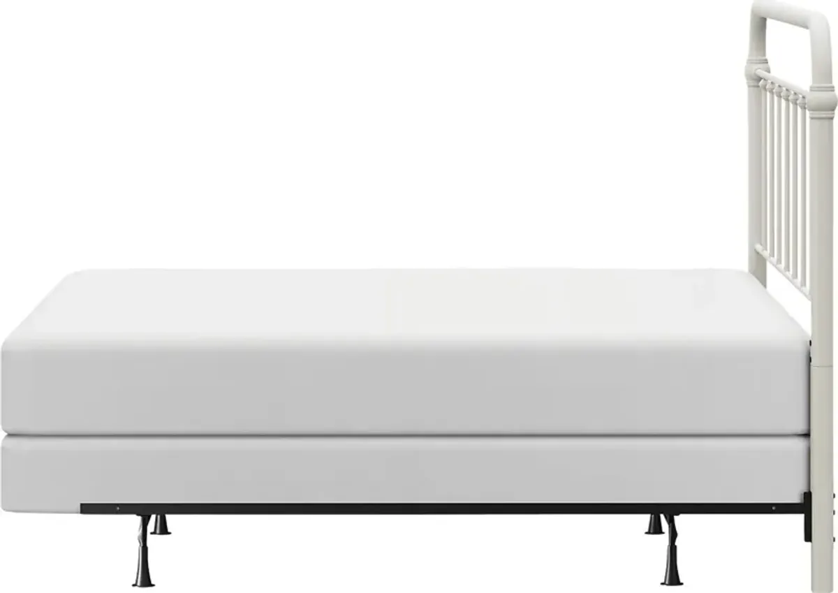Leveni White King Bed