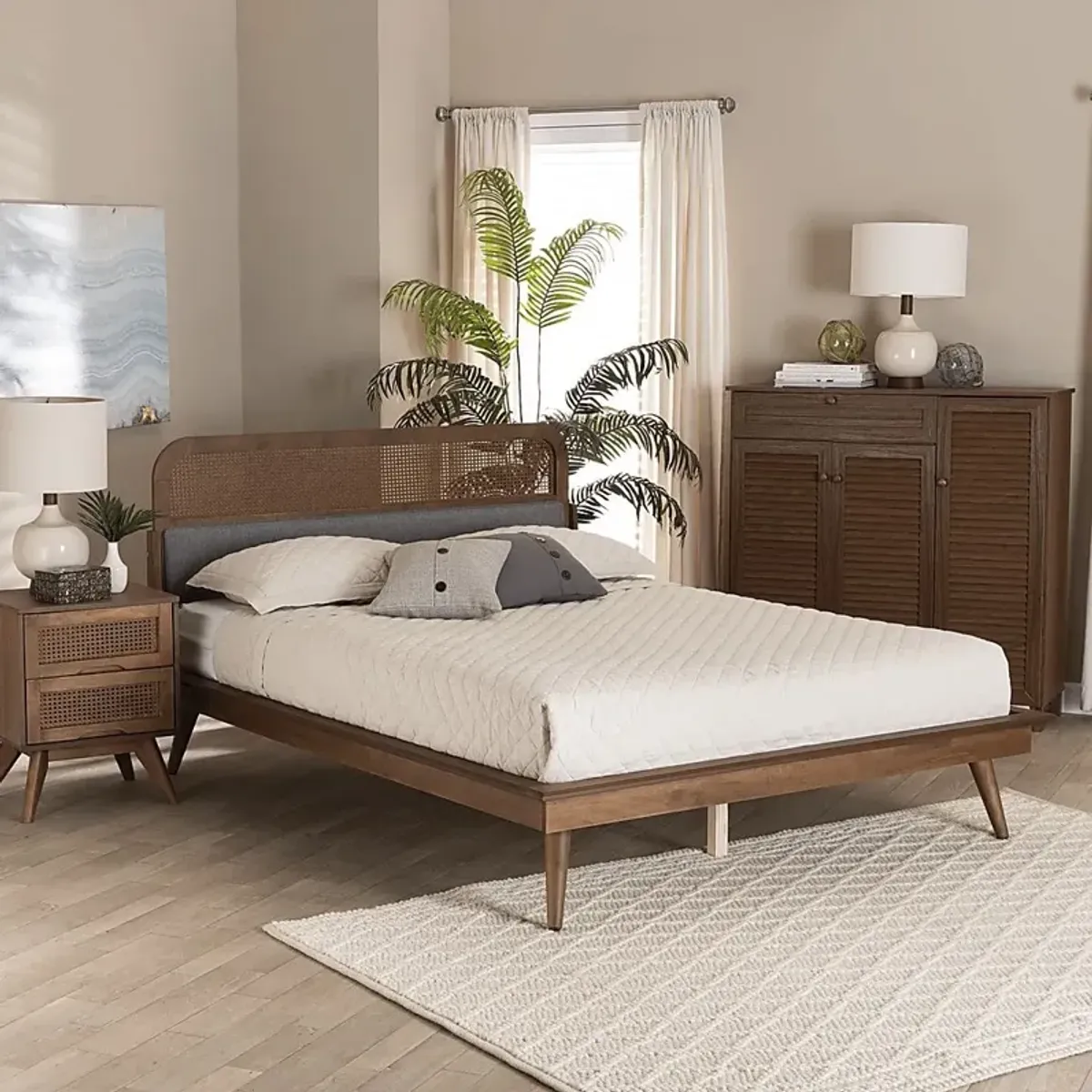 Kemrow Brown King Platform Bed