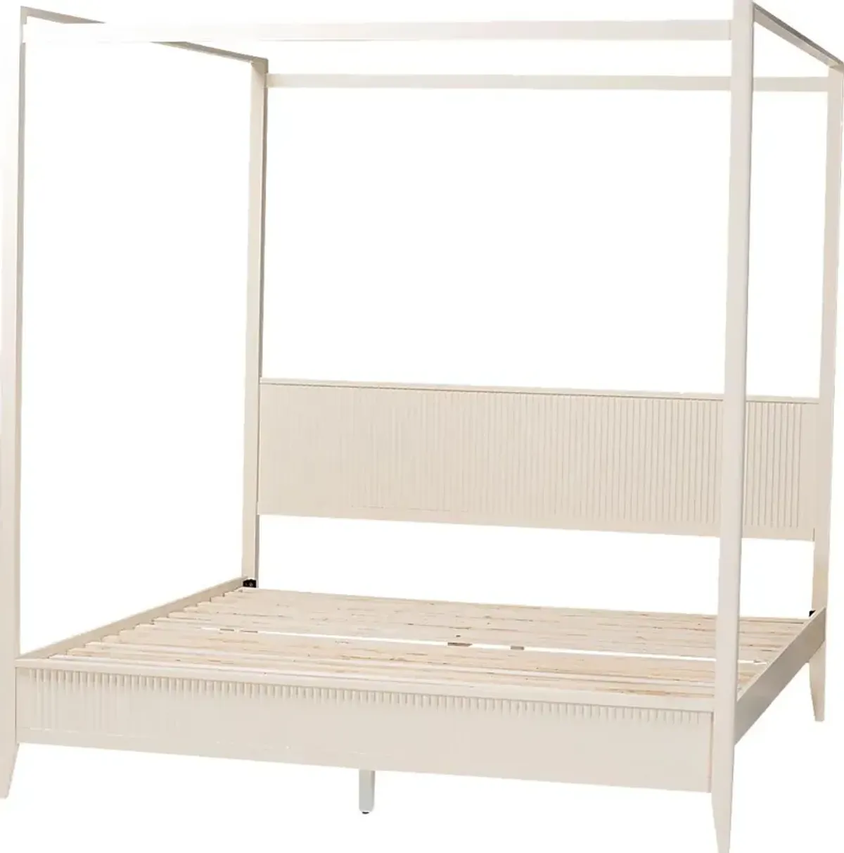 Steagall Ivory King Canopy Bed