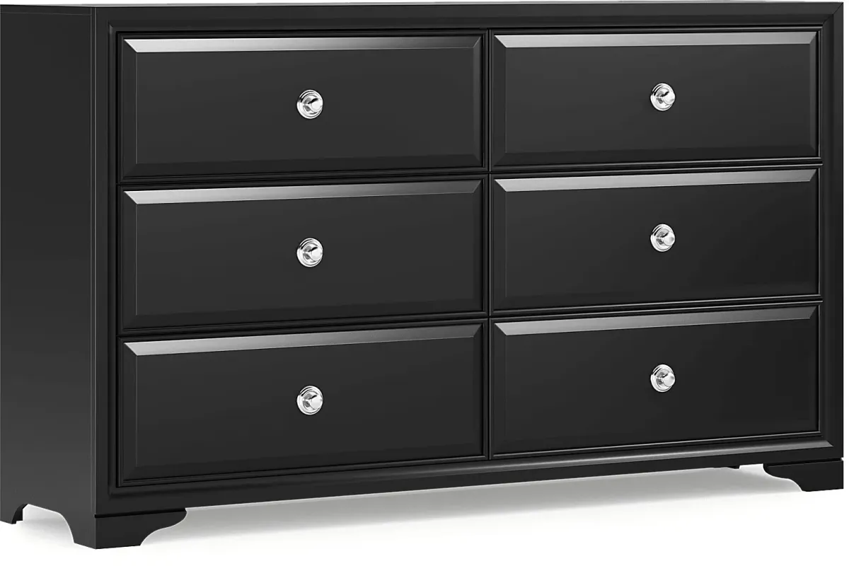 Belcourt Black 5 Pc King Panel Bedroom