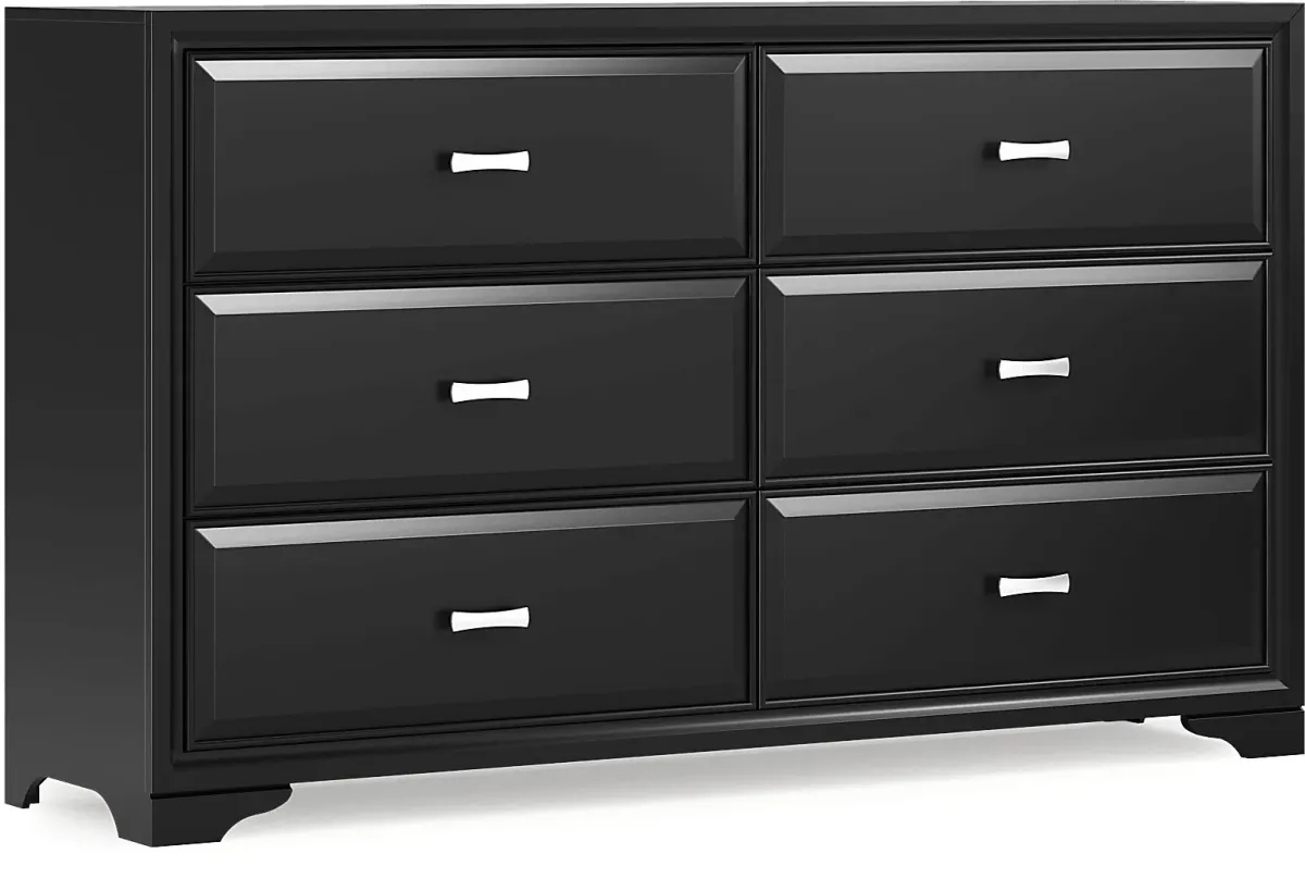 Belcourt Black 5 Pc King Panel Bedroom