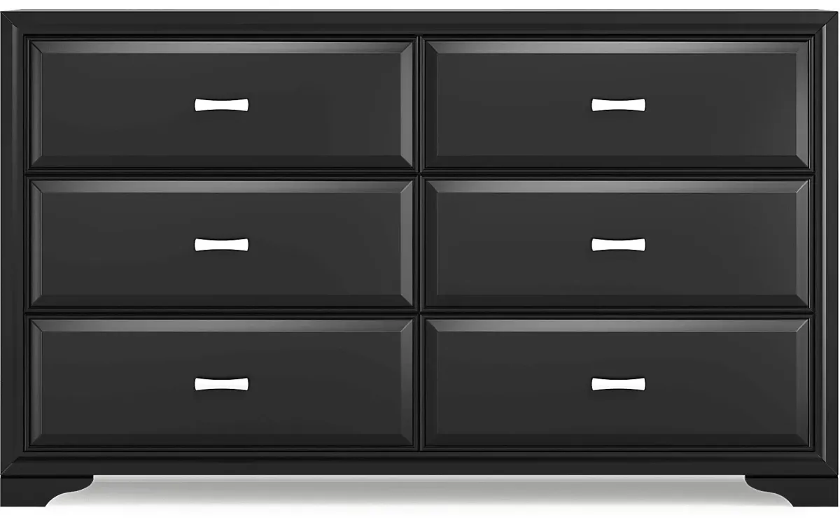 Belcourt Black 5 Pc King Panel Bedroom