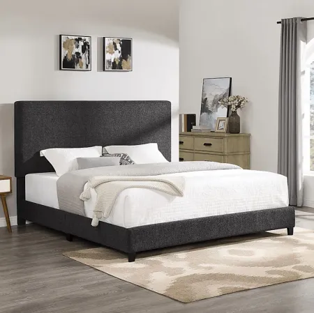 Fyna Gray King Upholstered Bed