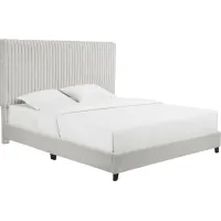 Cerau Gray King Upholstered Bed