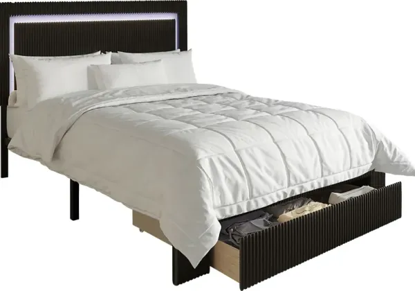 Ligon Black King Bed