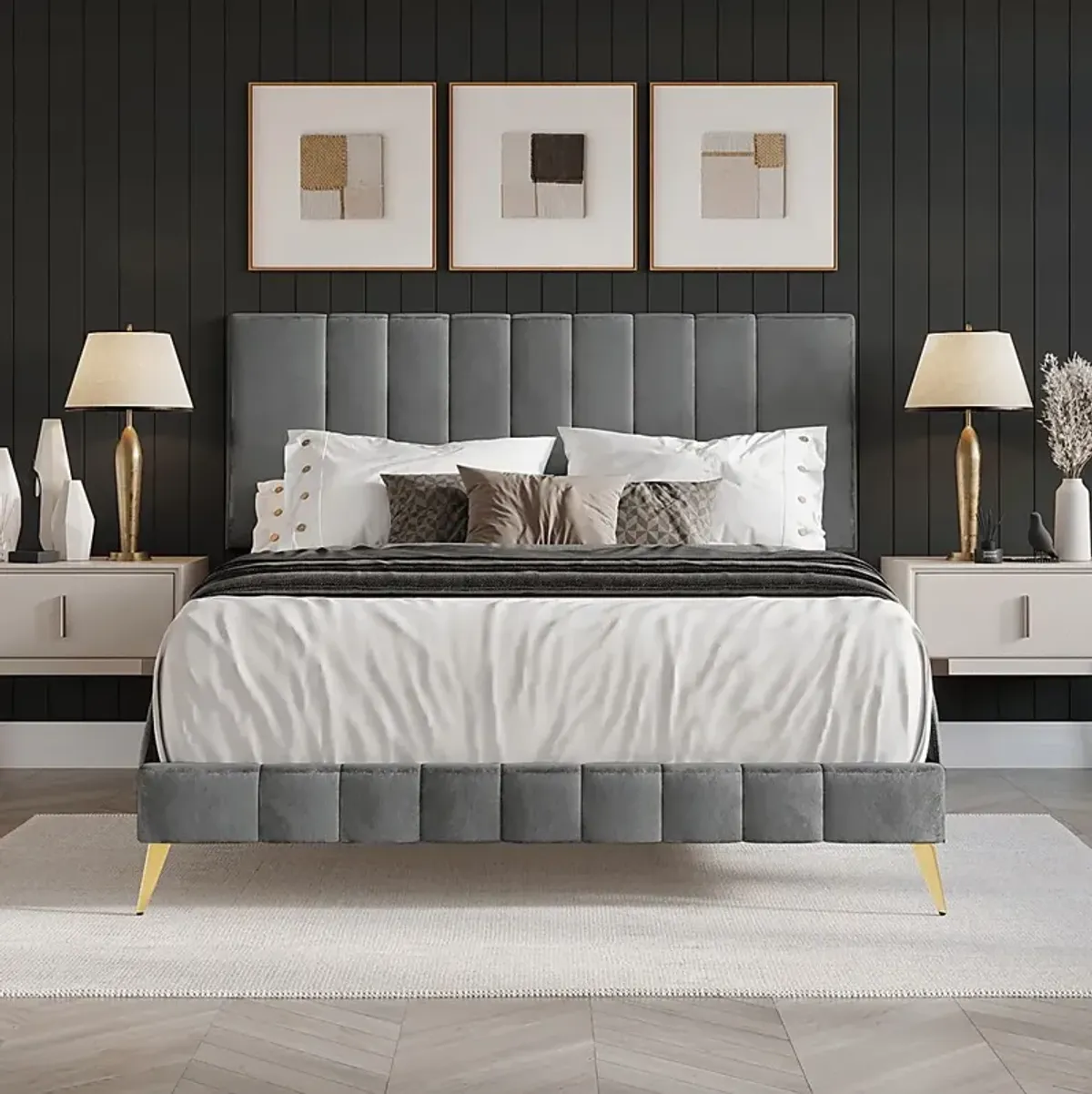 Coleta Gray King Bed