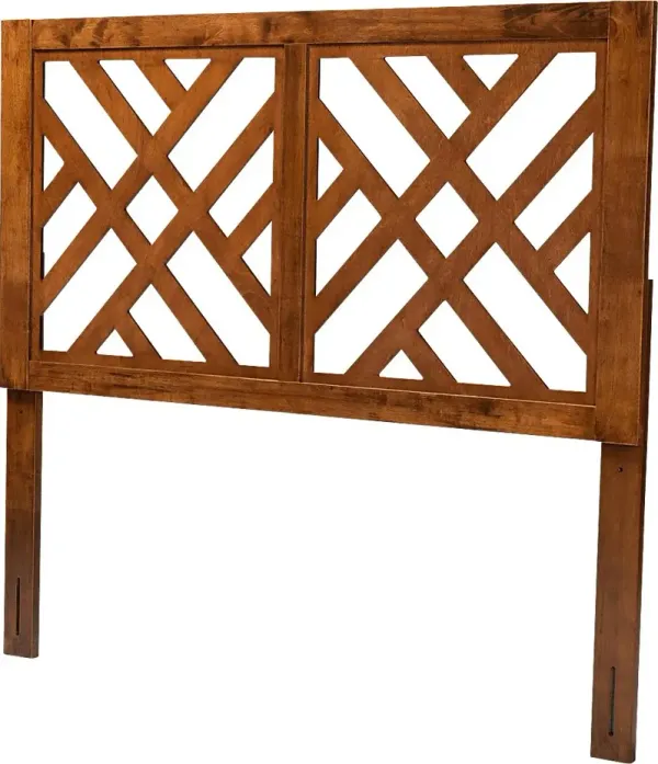 Trolio Walnut Brown Queen Headboard