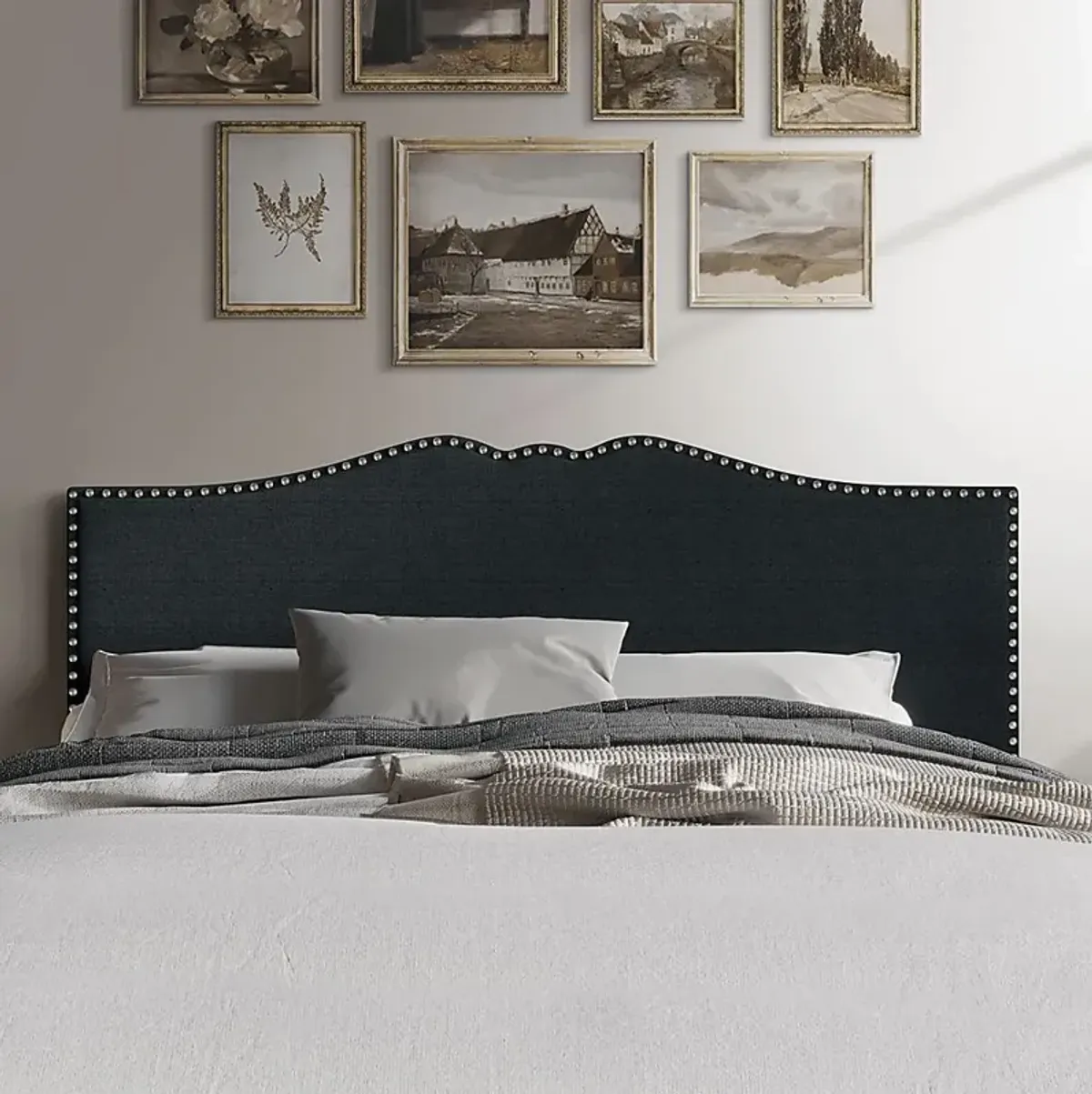 Romtara Charcoal Twin Headboard