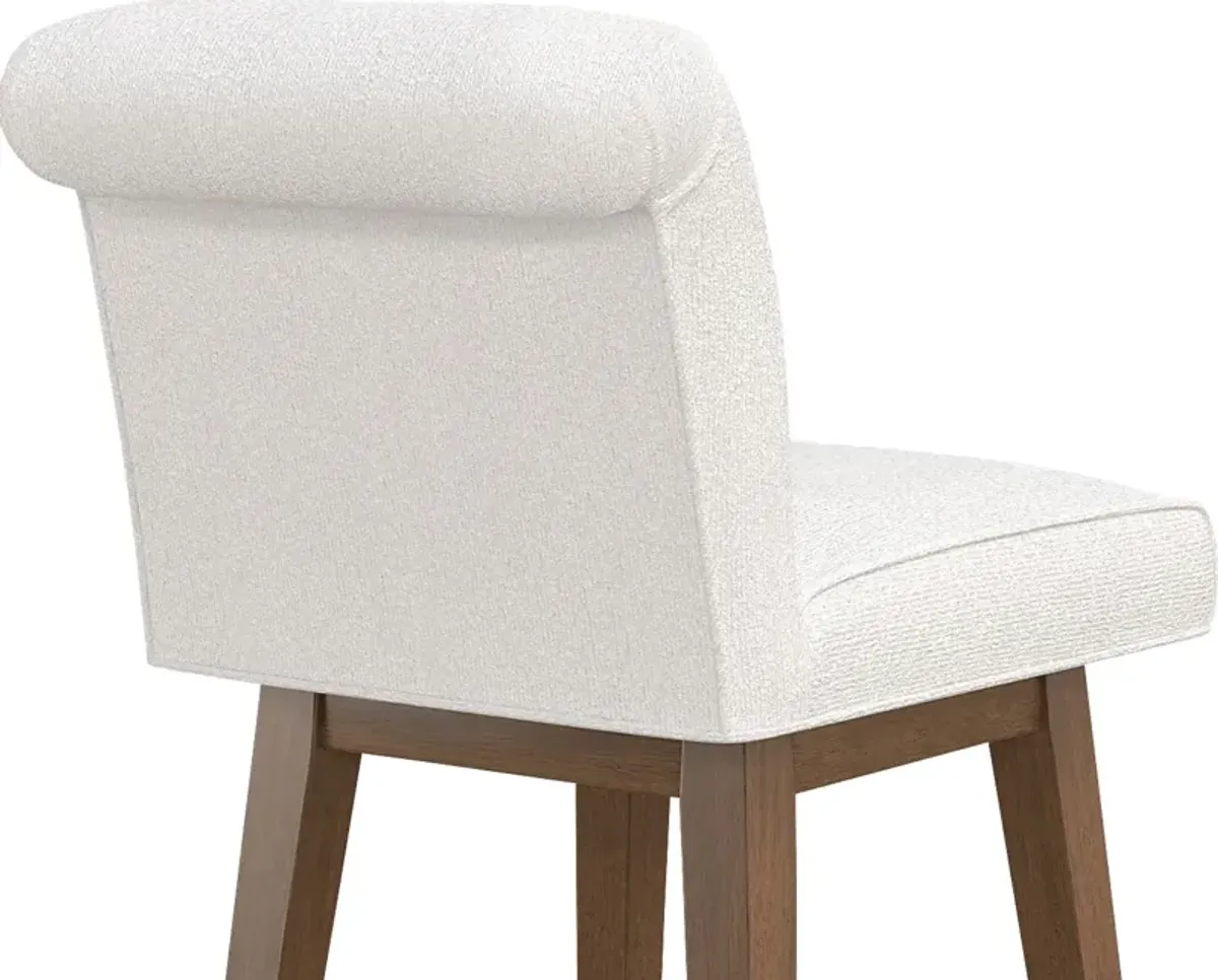 Geral White Counter Height Adjustable Stool