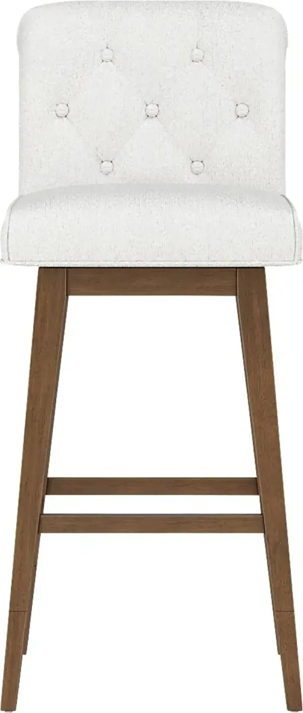 Geral White Counter Height Adjustable Stool
