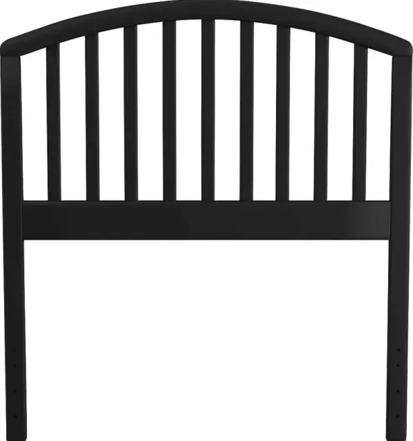 Daniva Black Twin Headboard