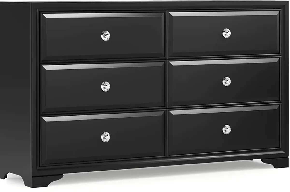 Belcourt Black 5 Pc Queen Sleigh Bedroom