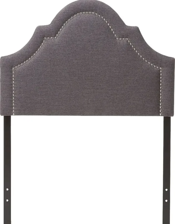 Aqualineay Dark Gray Twin Headboard