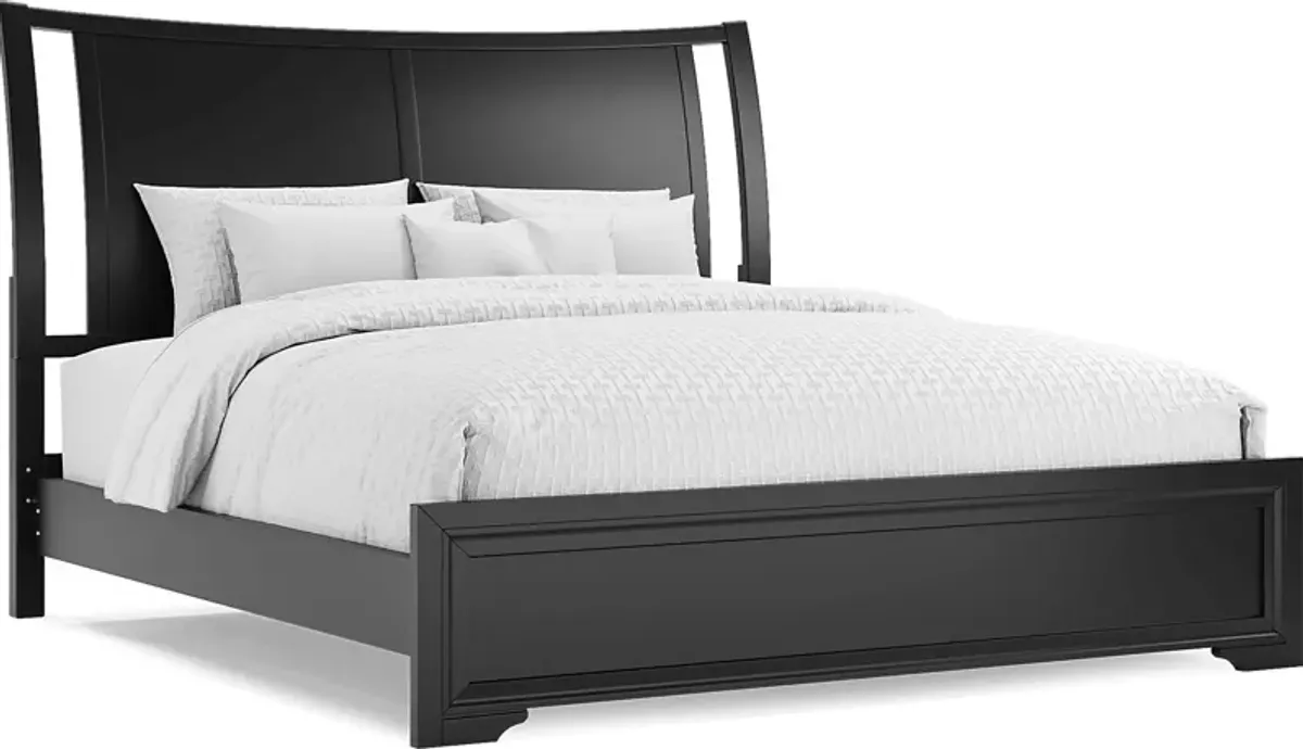 Belcourt Black 5 Pc King Sleigh Bedroom