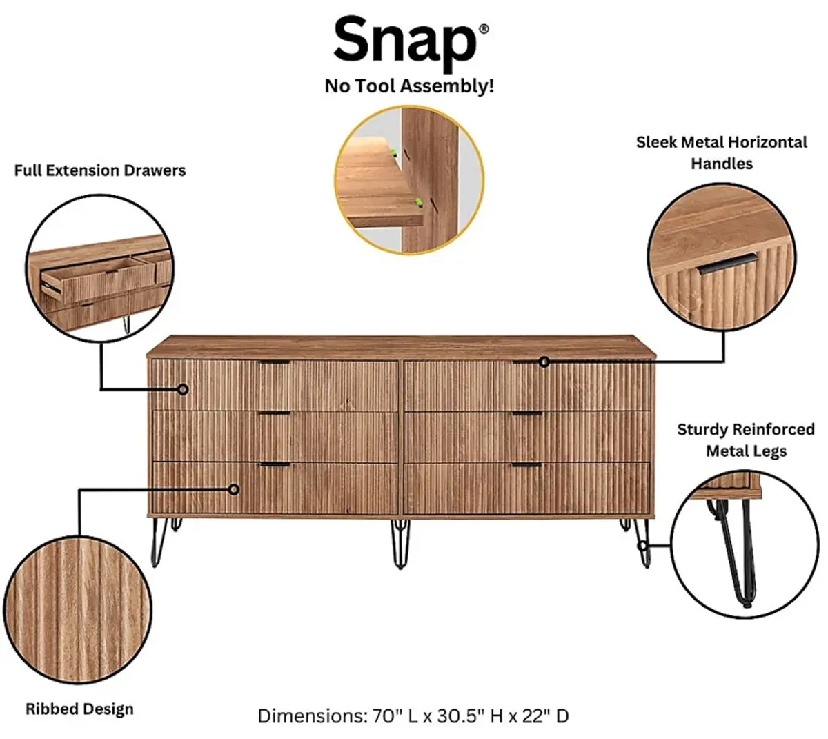 Trimper I Brown Dresser