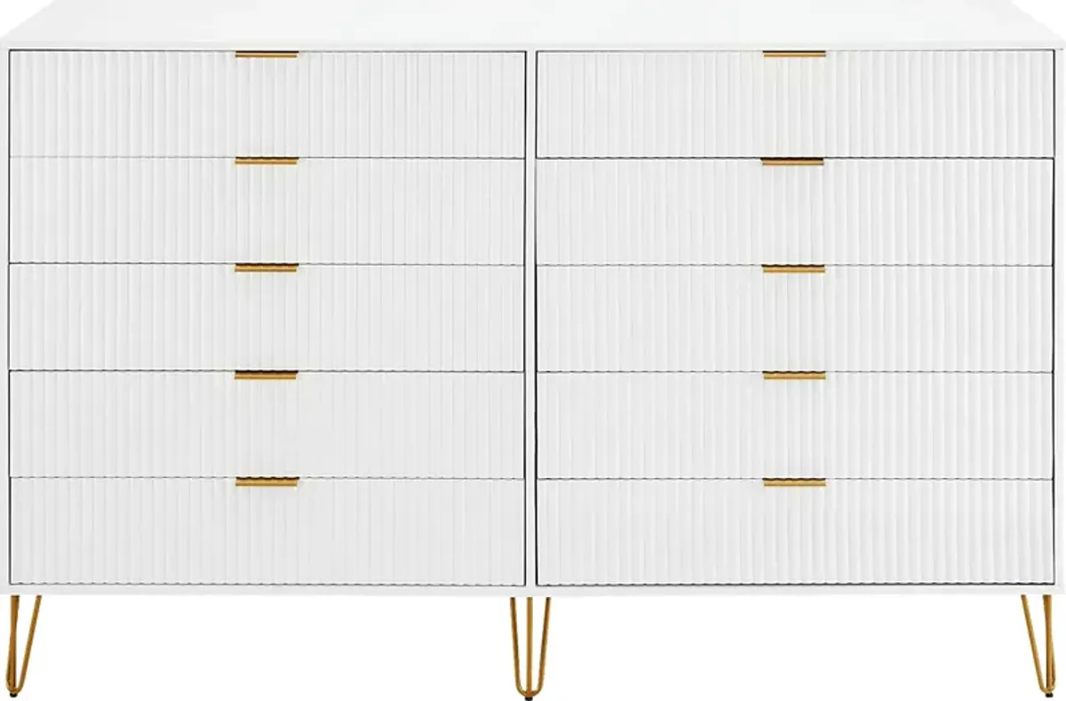 Trimper II White Dresser