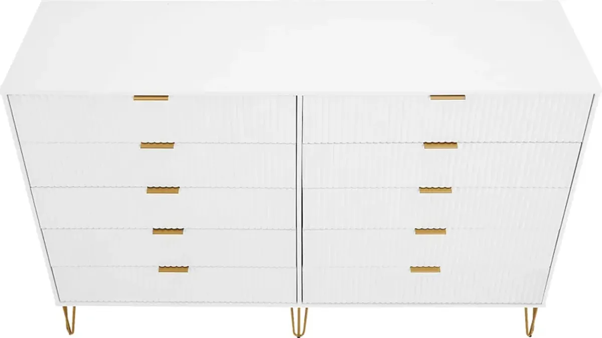 Trimper II White Dresser