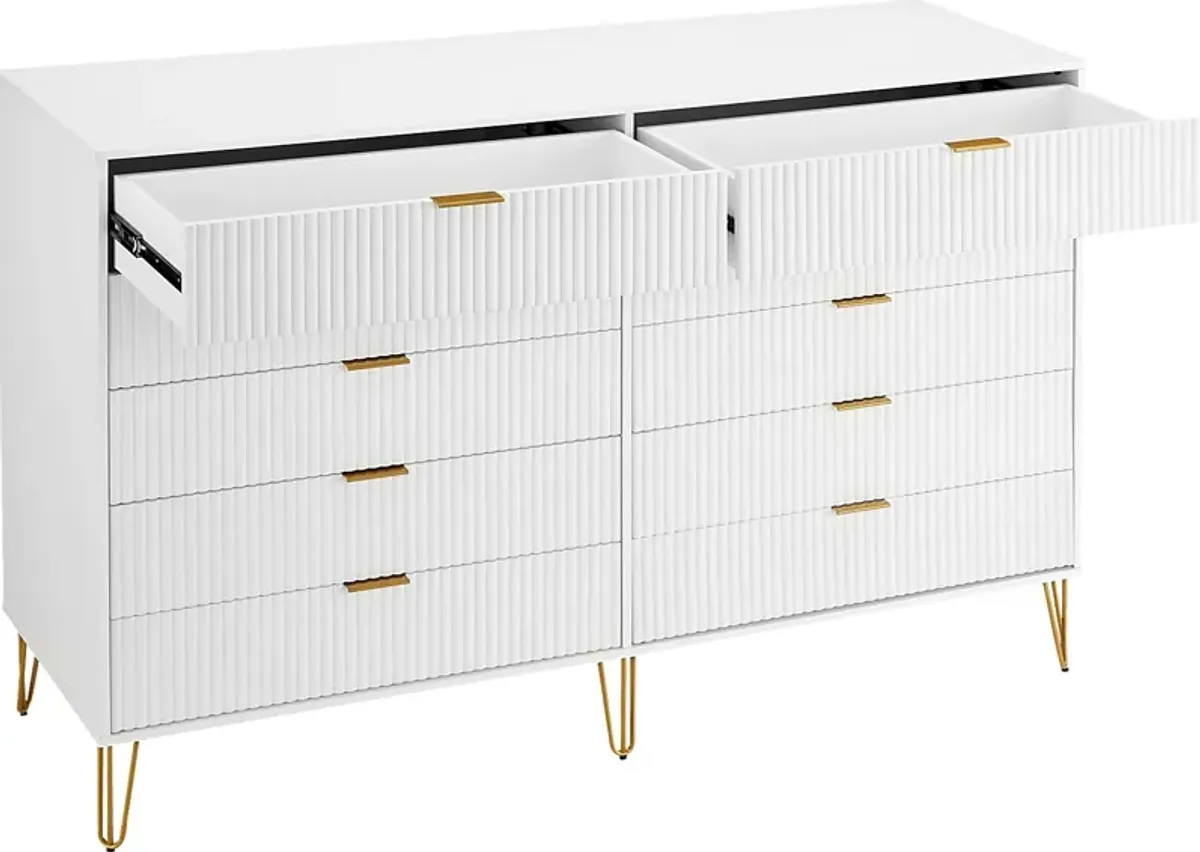 Trimper II White Dresser