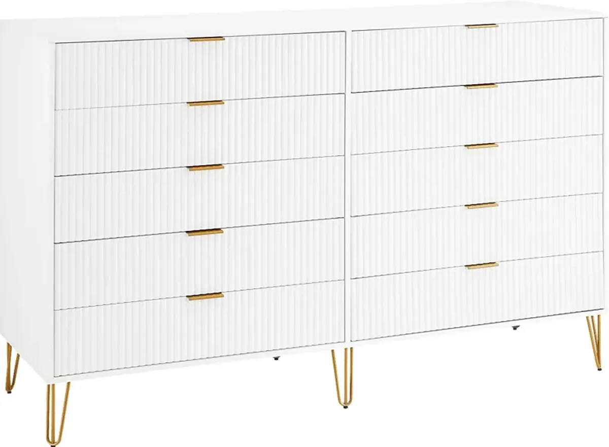 Trimper II White Dresser