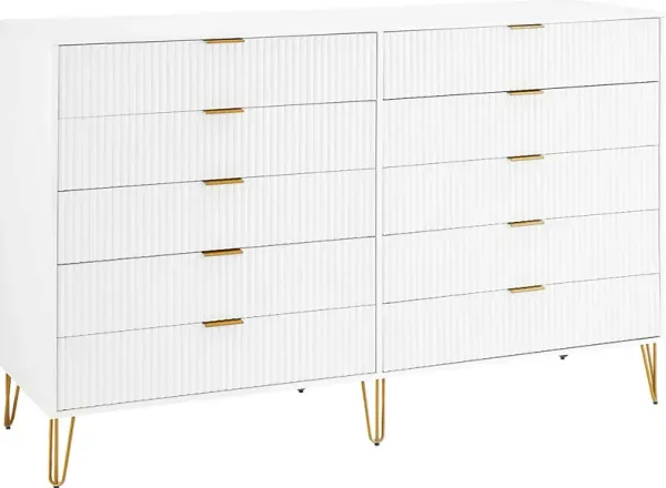 Trimper II White Dresser