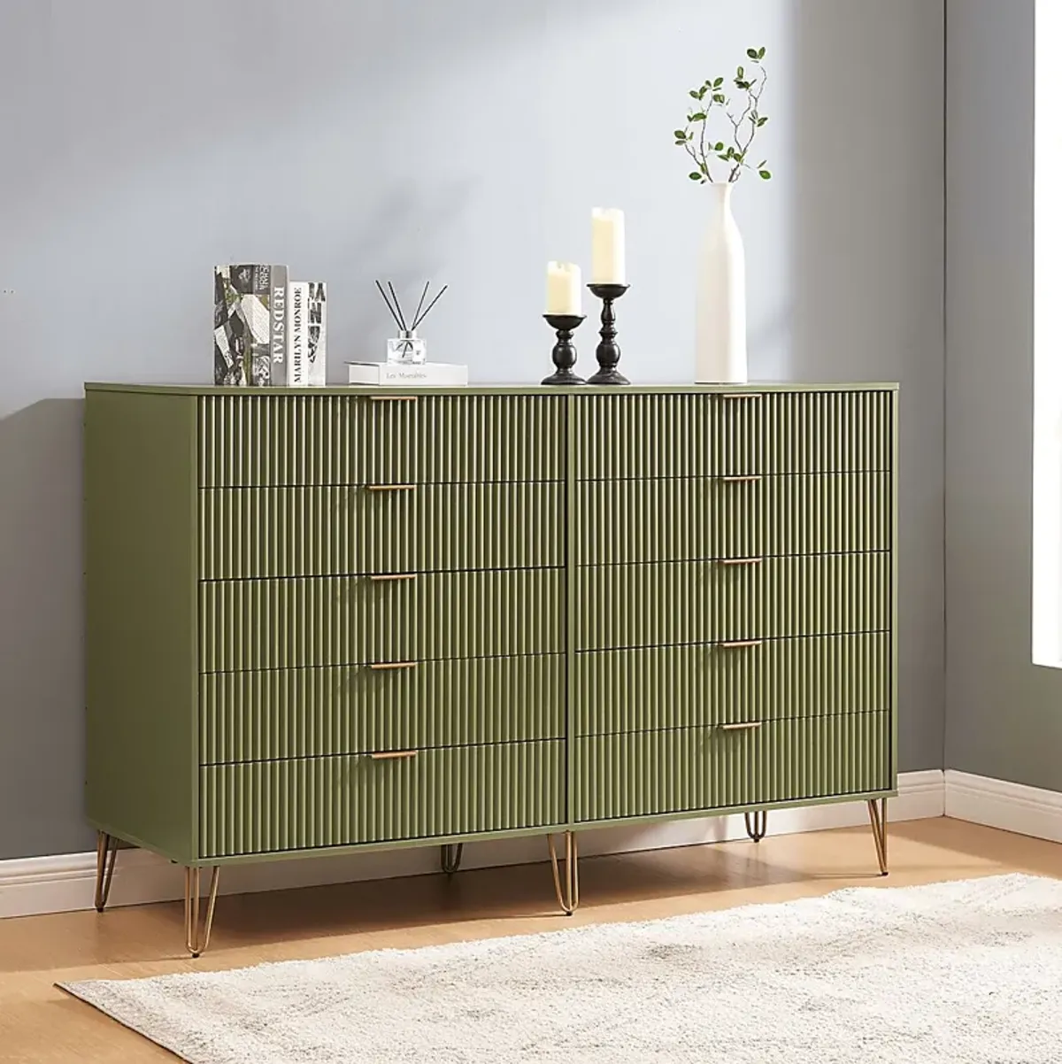 Trimper II Green Dresser