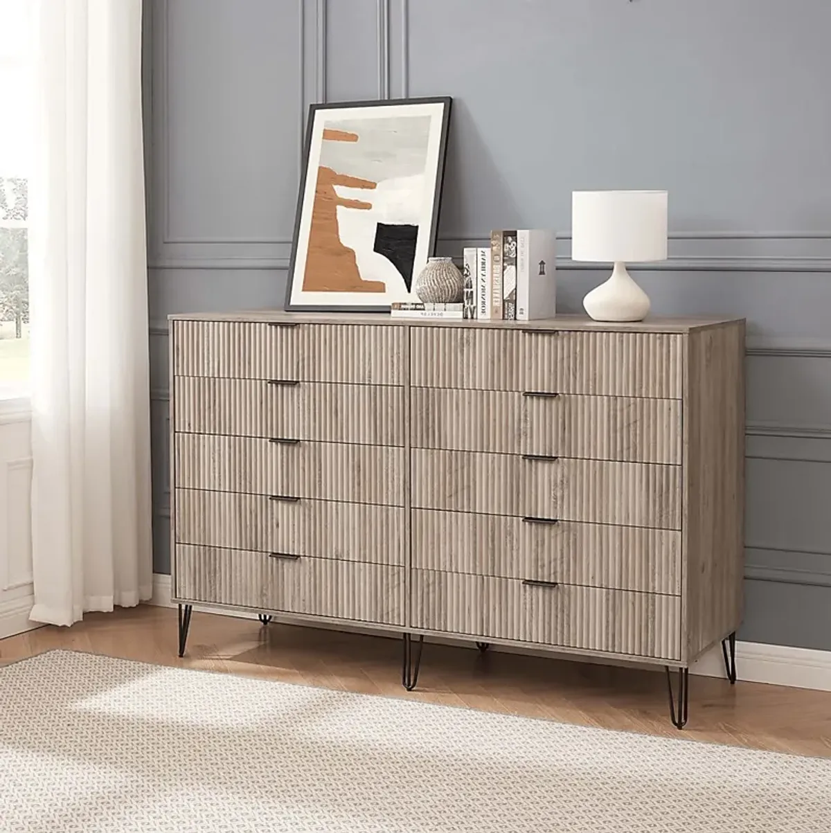 Trimper II Gray Dresser