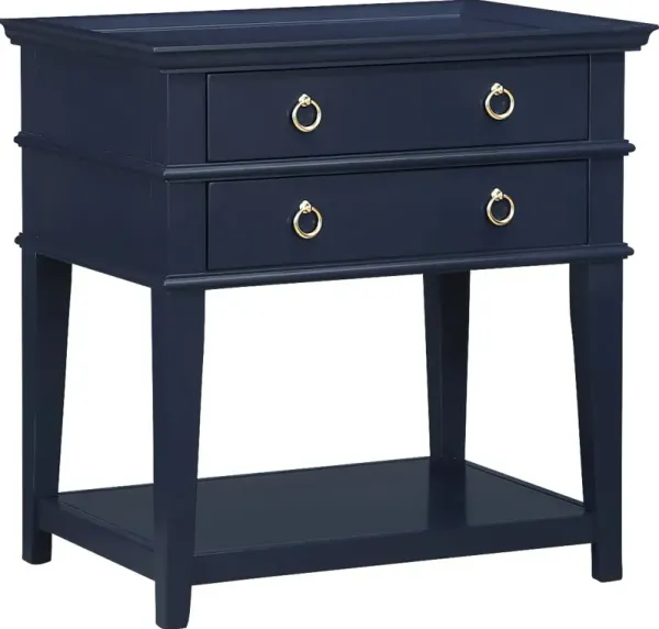 Lakoba Dark Blue Nightstand