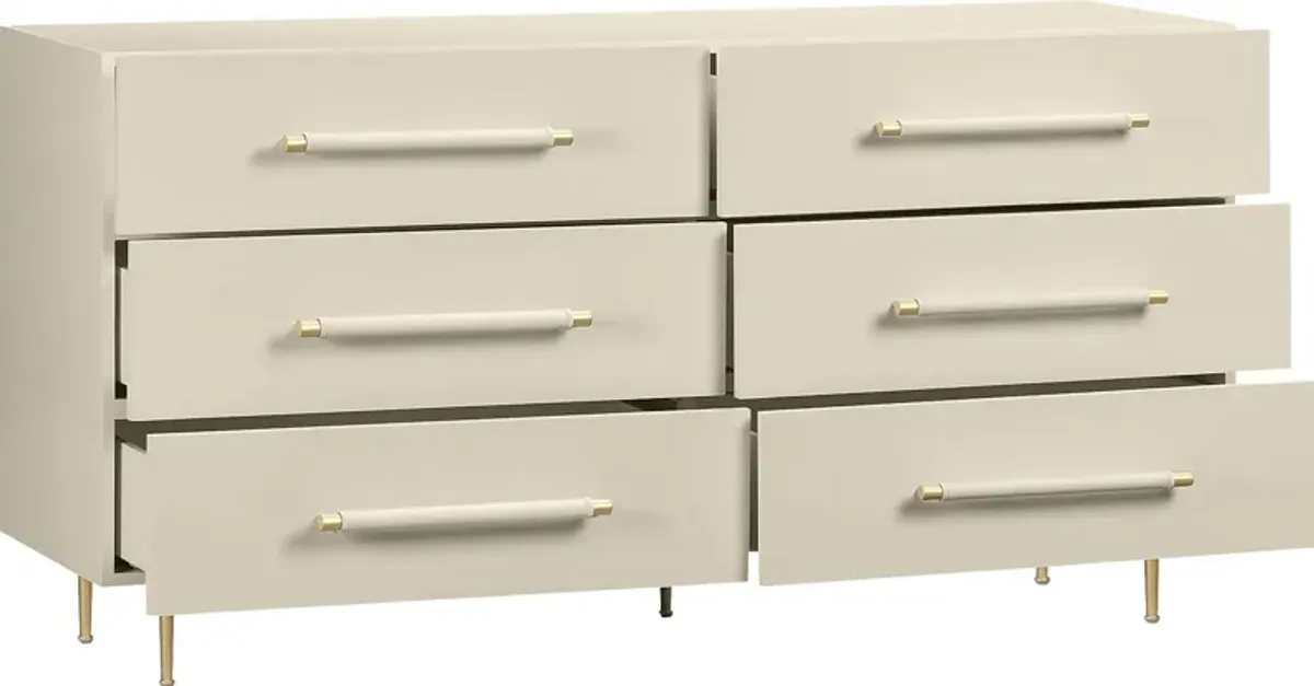 Troperan Taupe Dresser
