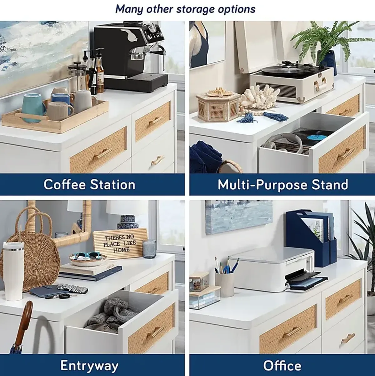 Tigerbank White Dresser