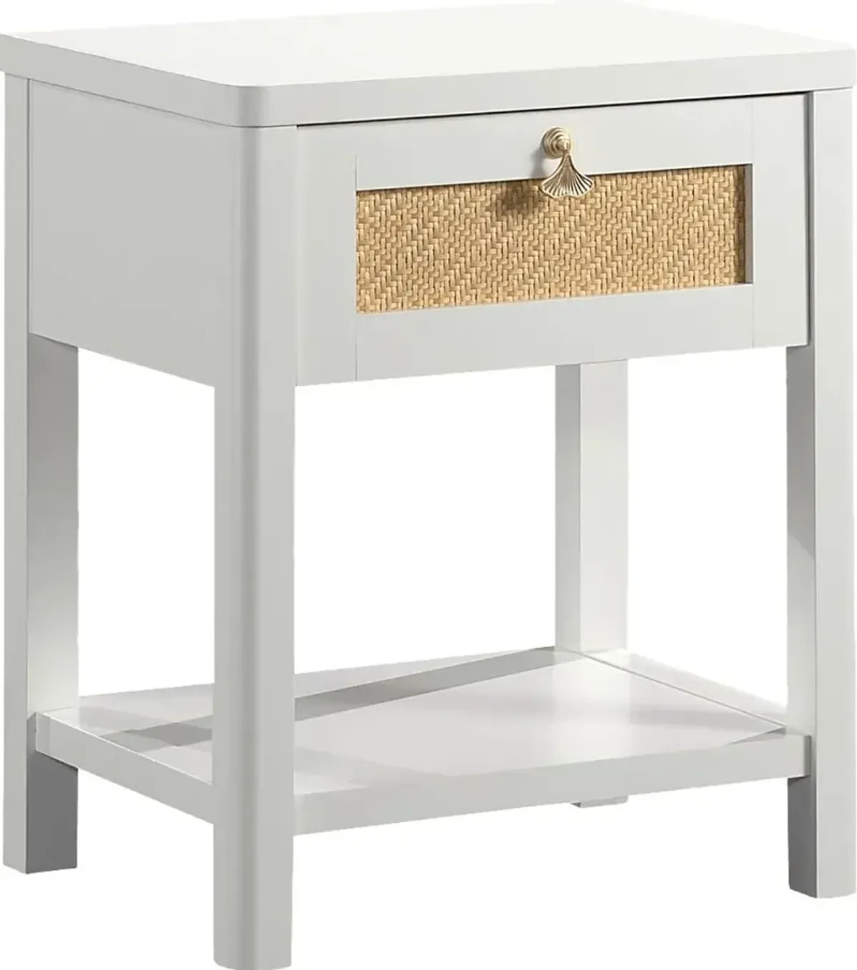 Tigerbank White Nightstand