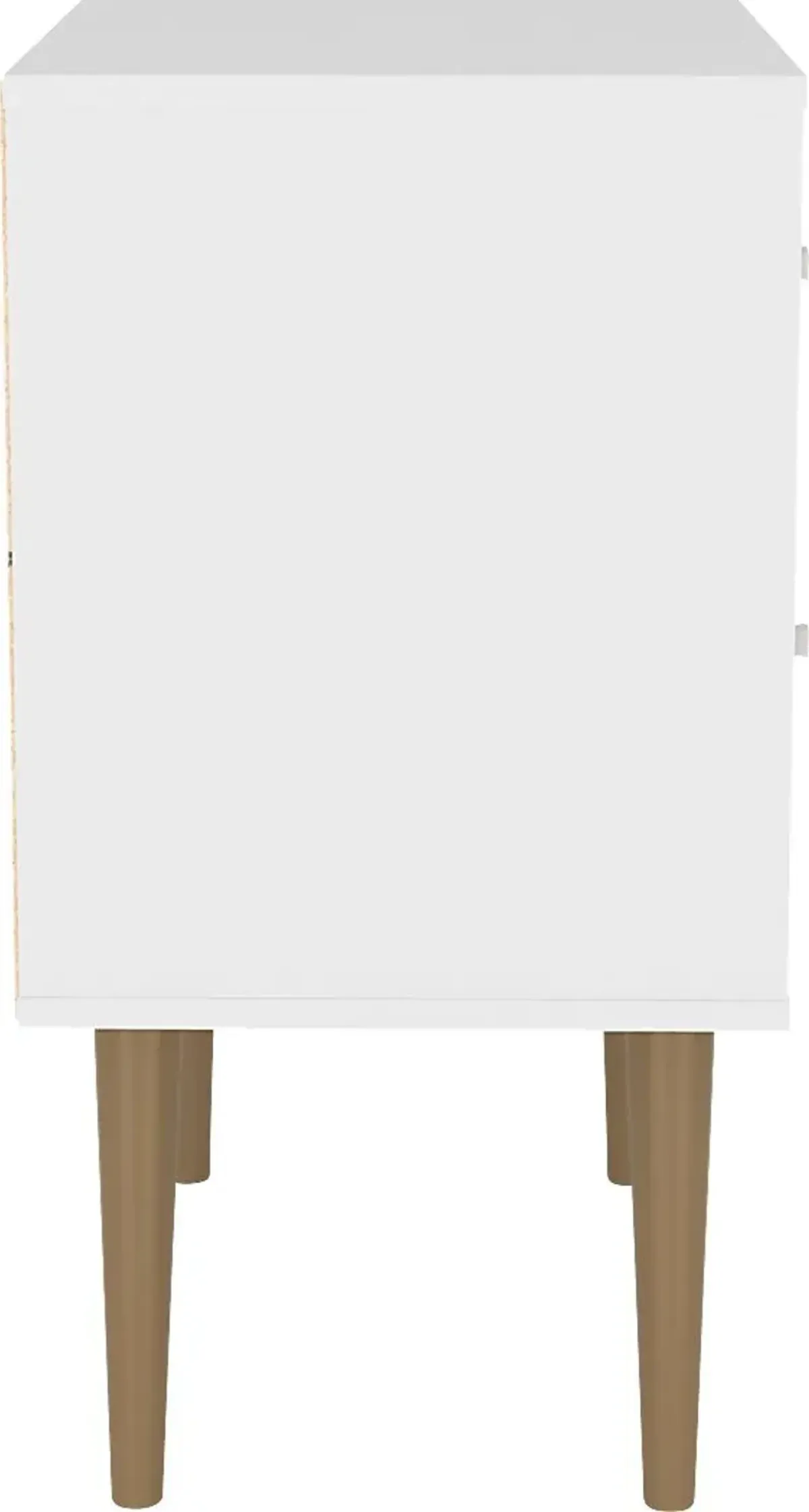 Wavefruit White Nightstand