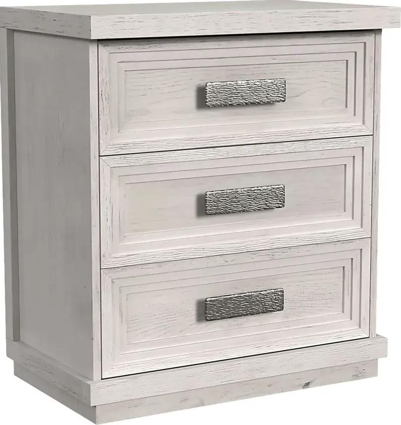 Misak White Nightstand
