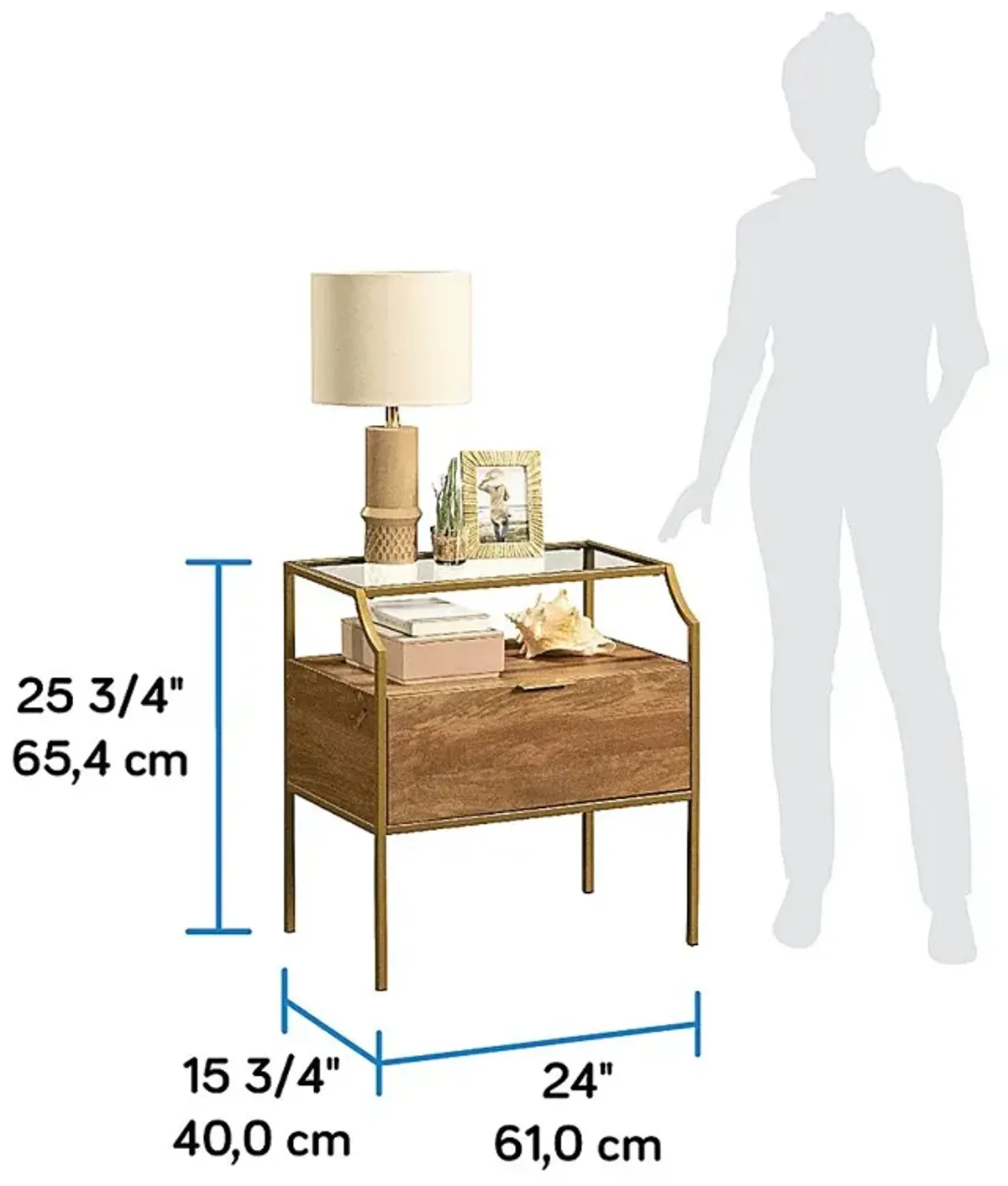 Maplewell Brown Nightstand