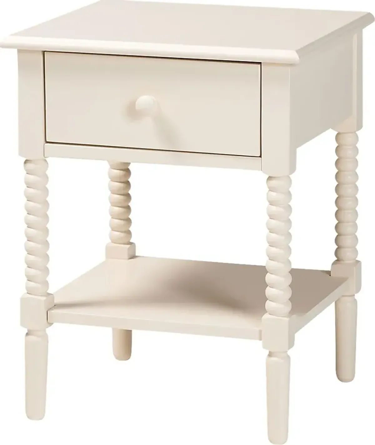 Jetexe Ivory Nightstand