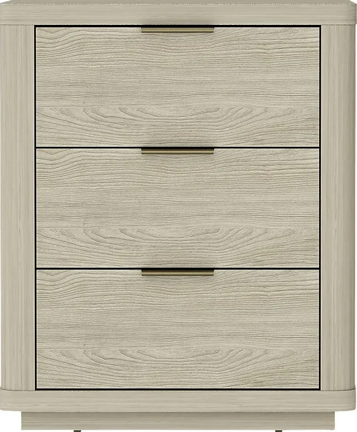 Golddale IV Natural Nightstand