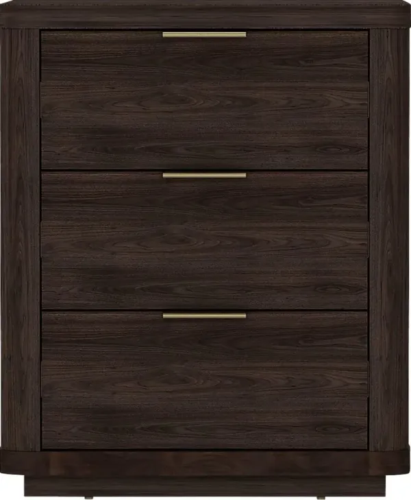 Golddale IV Dark Brown Nightstand